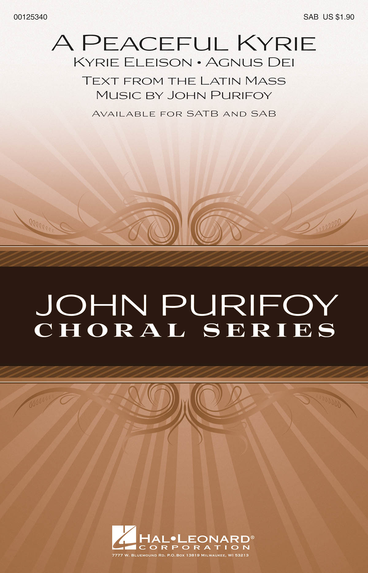 Purifoy John A Peaceful Kyrie Sab Choral