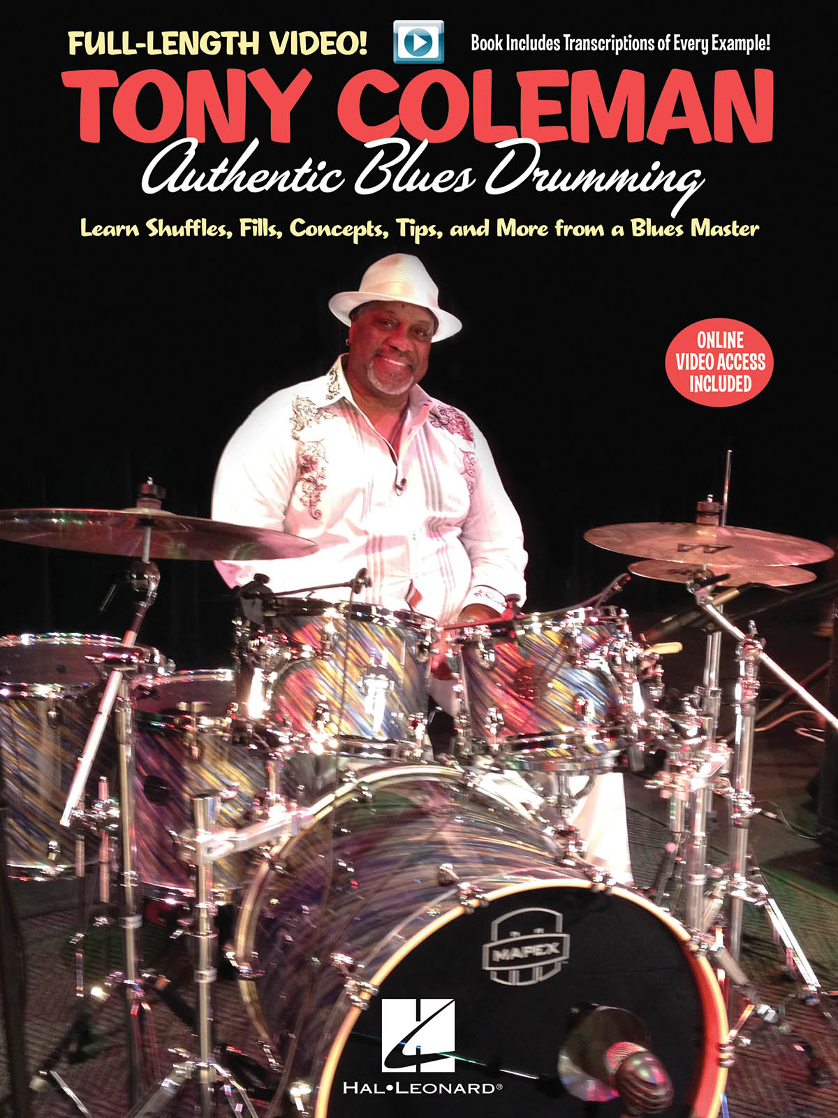 Coleman Tony Authentic Blues Drumming Drums Bk/Video Online