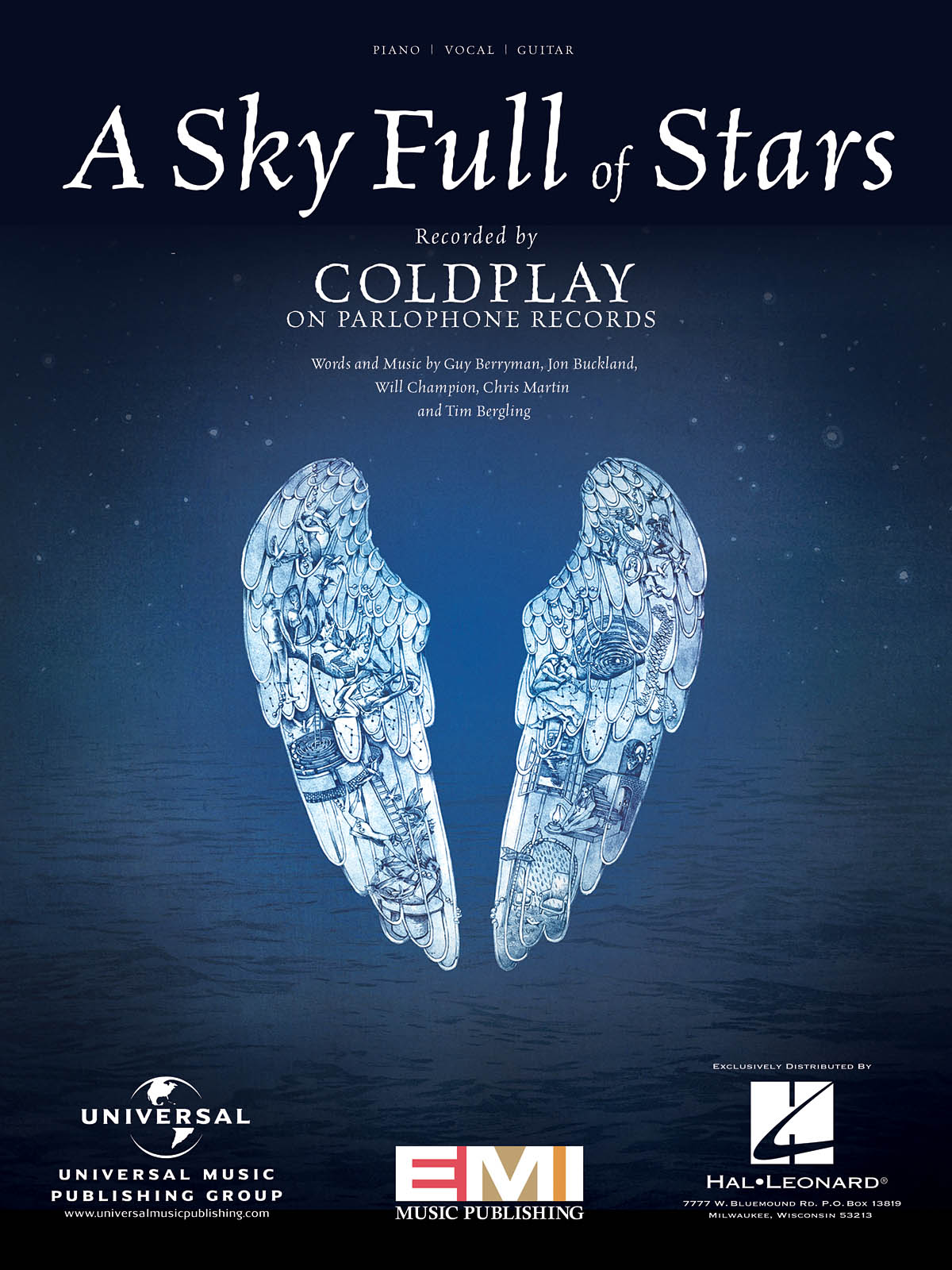 Coldplay A Sky Full Of Stars Piano Vocal Guitar Sheet
