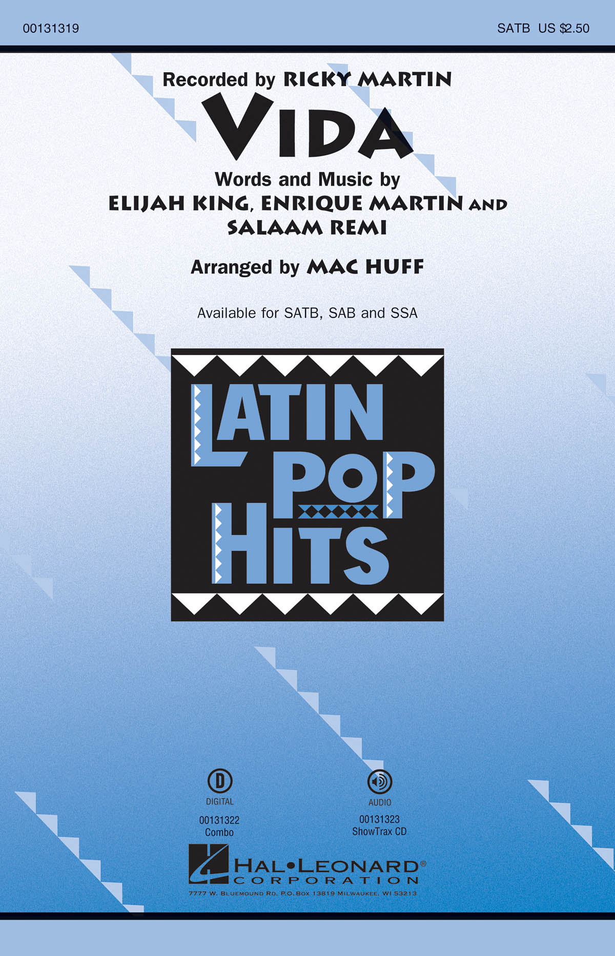 Martin/King/Remi Vida (Arr Huff Mac) Satb Choral