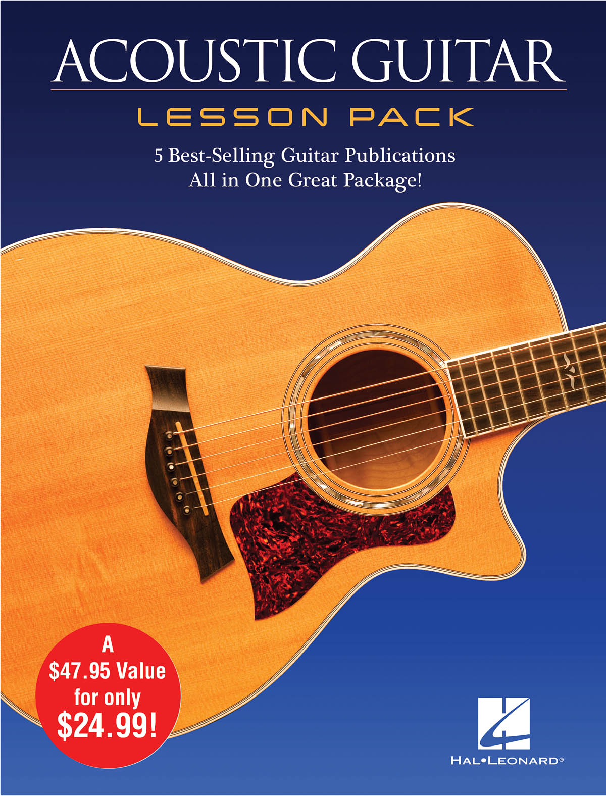 Acoustic Guitar Lesson Pack 4 Books & 1 Dvd