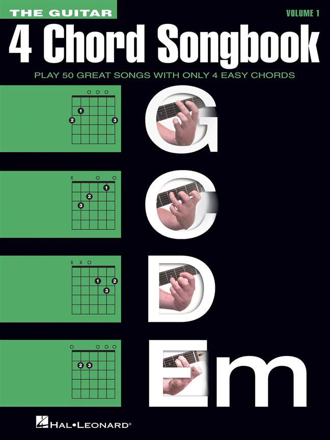 Guitar Four-Chord Songbook G-C-D-Em Melody Lyrics Chords Mlc Bk