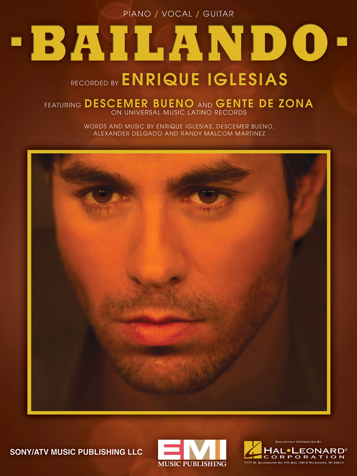 Iglesias Enrique Bailando Piano Vocal Guitar Sheet