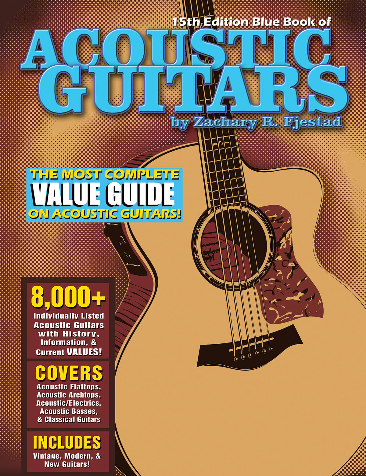 Fjestad Zachary Blue Book Of Acoustic Guitars 15th Edition Pb Bam Book