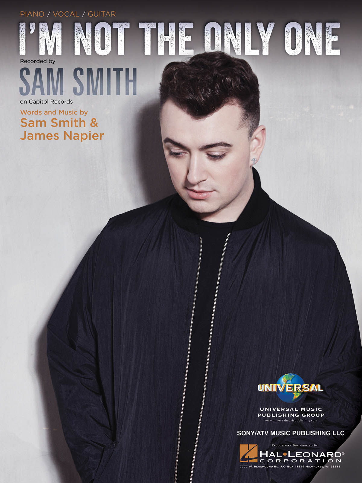 Smith Sam I'm Not The Only One Piano Vocal Guitar Sheet