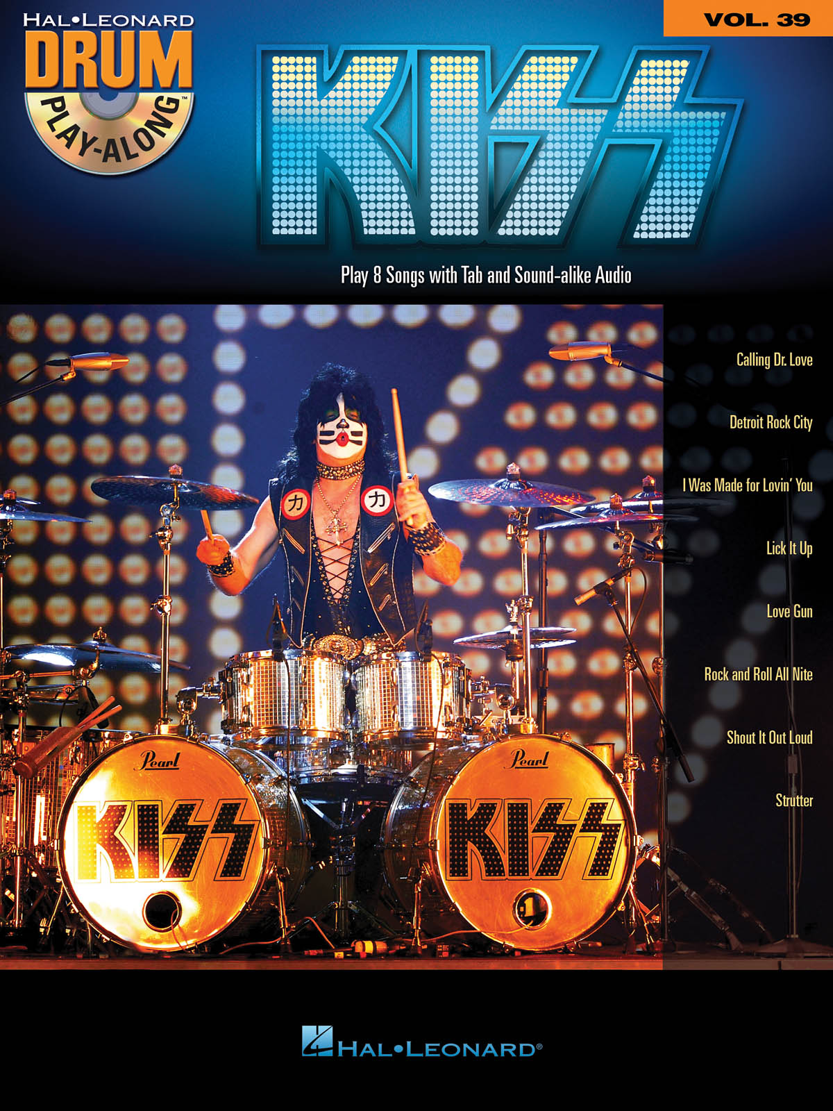 Drum Play Along Volume 39 Kiss Drums Bk/Cd