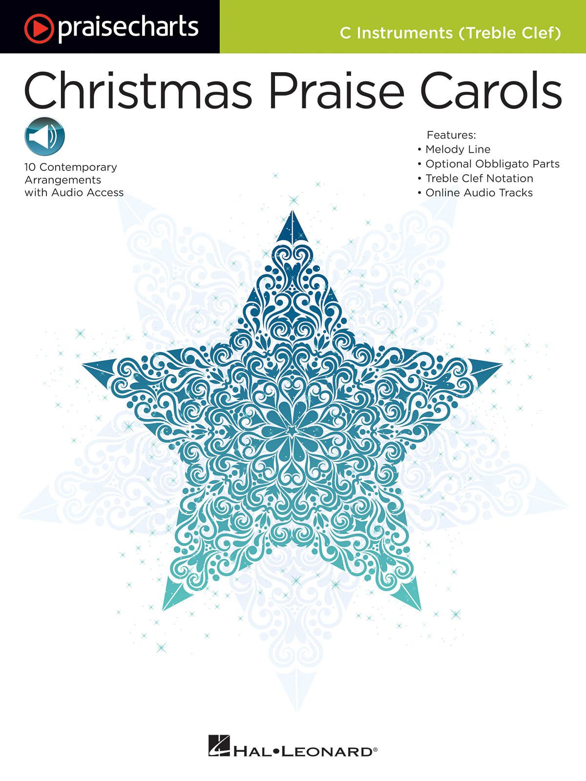 Praisecharts Christmas Praise Carols C Treble Instruments Bk/Audio