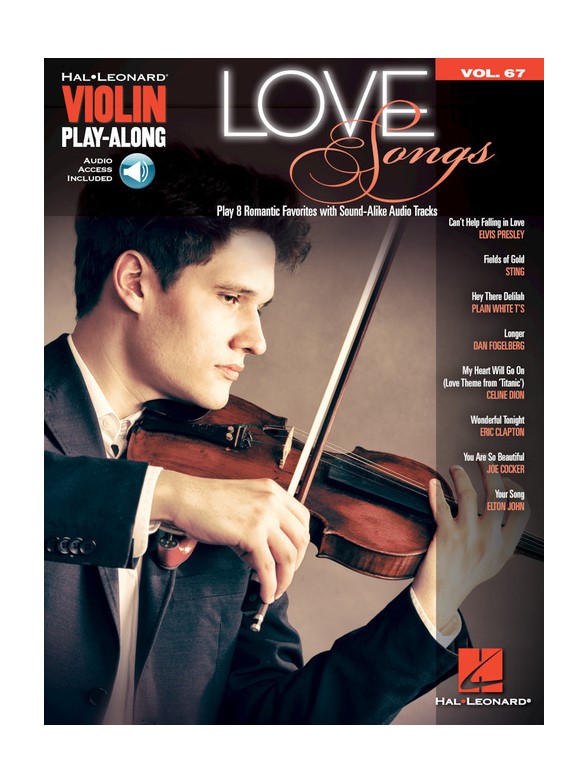Love Songs: Violin Play-Along Volume 67