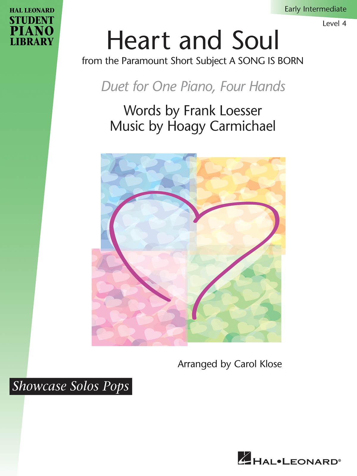 HAL LEONARD STUDENT PIANO LIBRARY HEART AND SOUL (ARR KLOSE) PF DUET