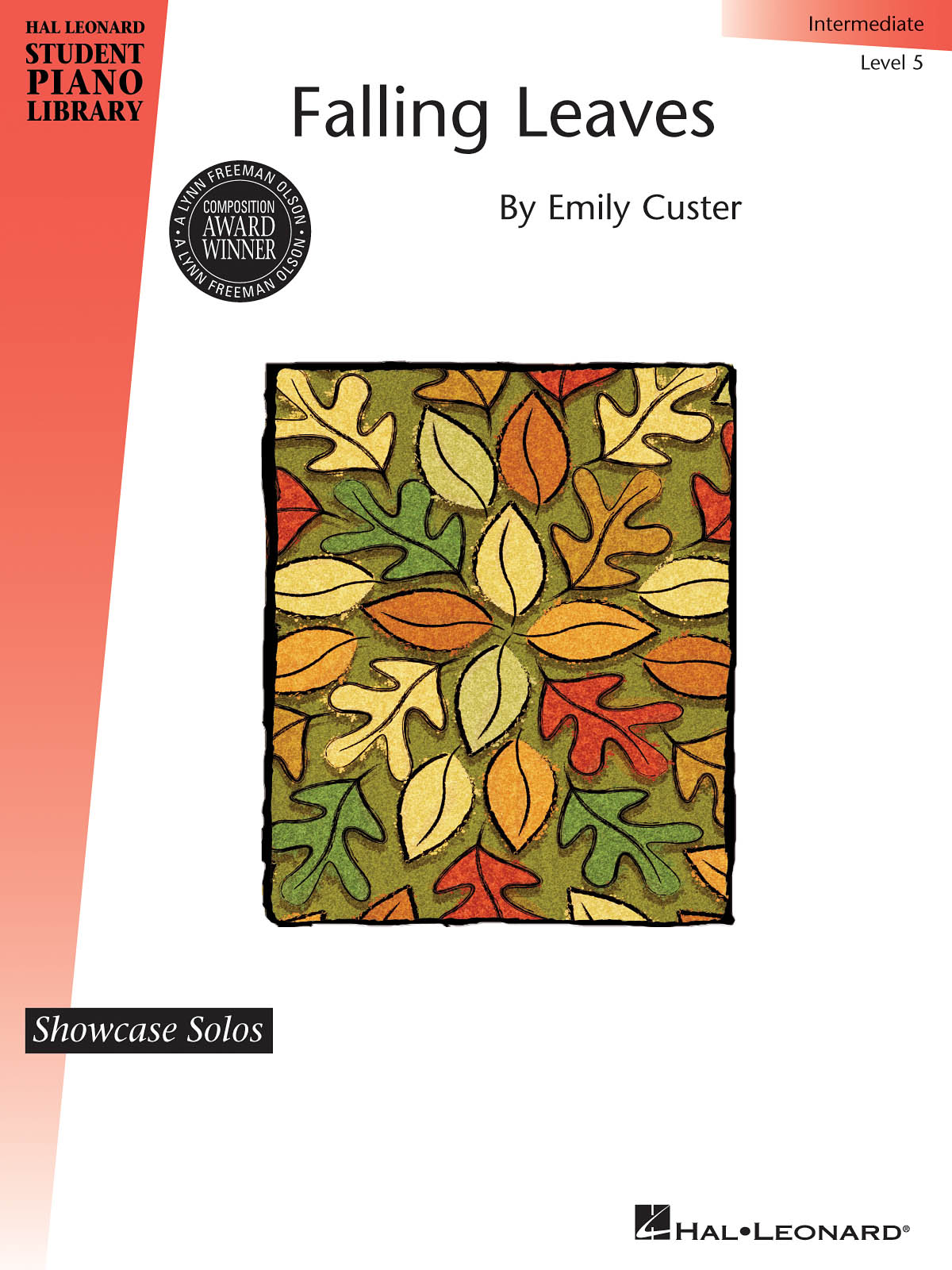 HAL LEONARD STUDENT PIANO LIBRARY CUSTER FALLING LEAVES PF BK