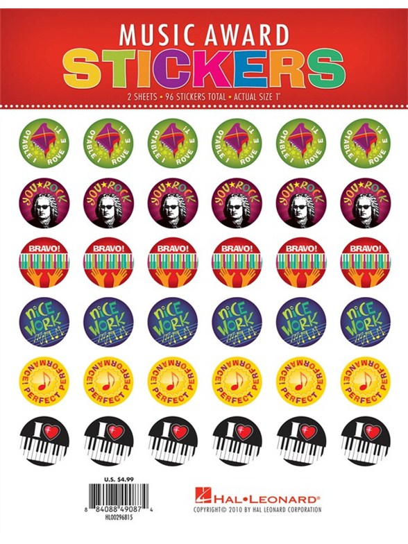 Music Award Stickers