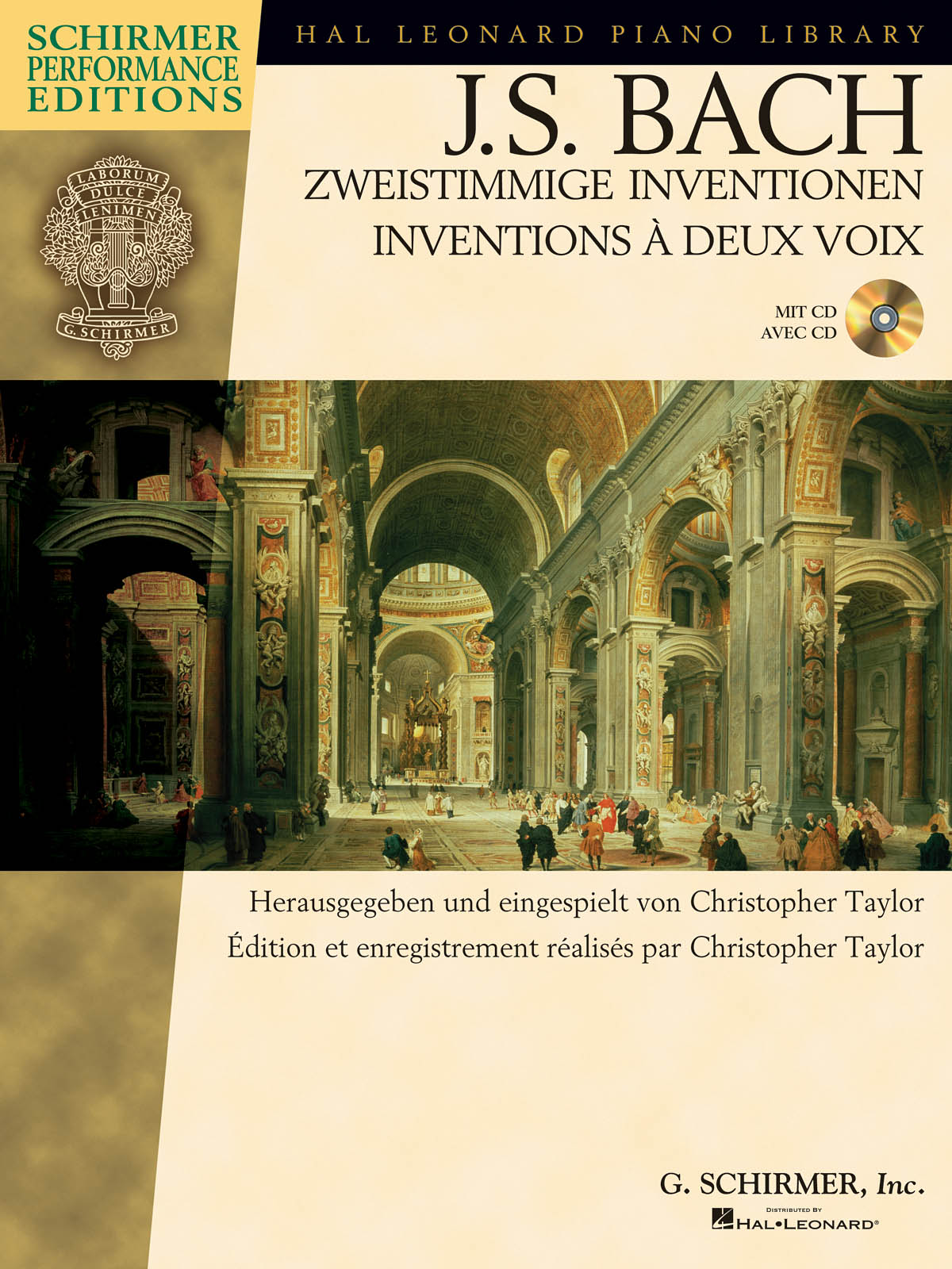 Bach 2 Part Inventions Bk/Cd Ger/Fre