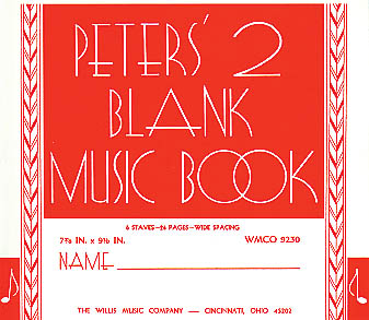 Peters Blank Book #2 Red