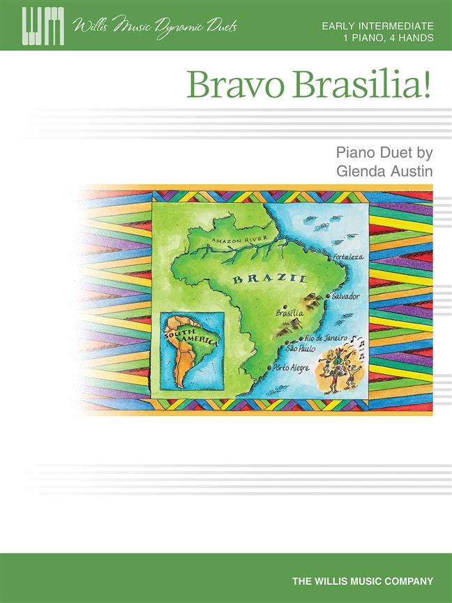 AUSTIN GLENDA BRAVO BRASILIA 1 PIANO 4 HANDS BOOK