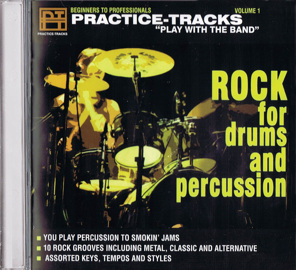PRACTICE TRACKS PLAY WITH THE BAND ROCK FOR DRUMS AND PERCUSSION CD