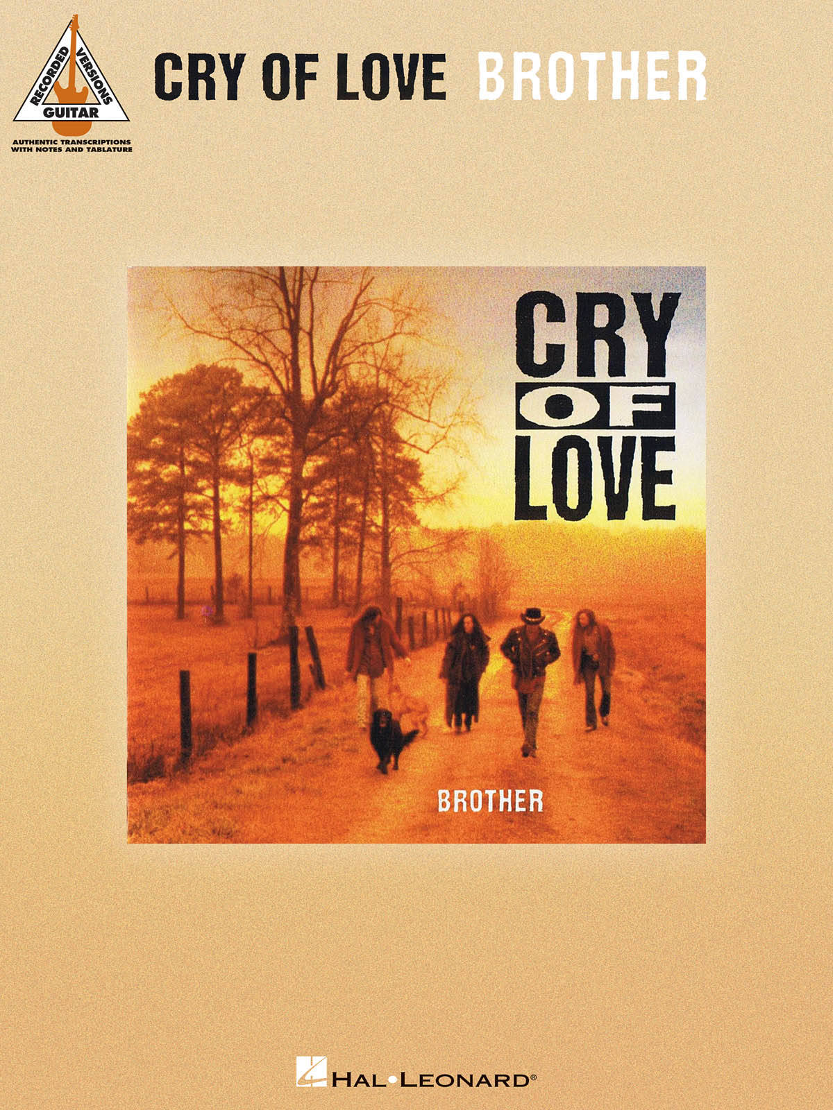 CRY OF LOVE BROTHER GUITAR RECORDED VERSION GTR TAB BK