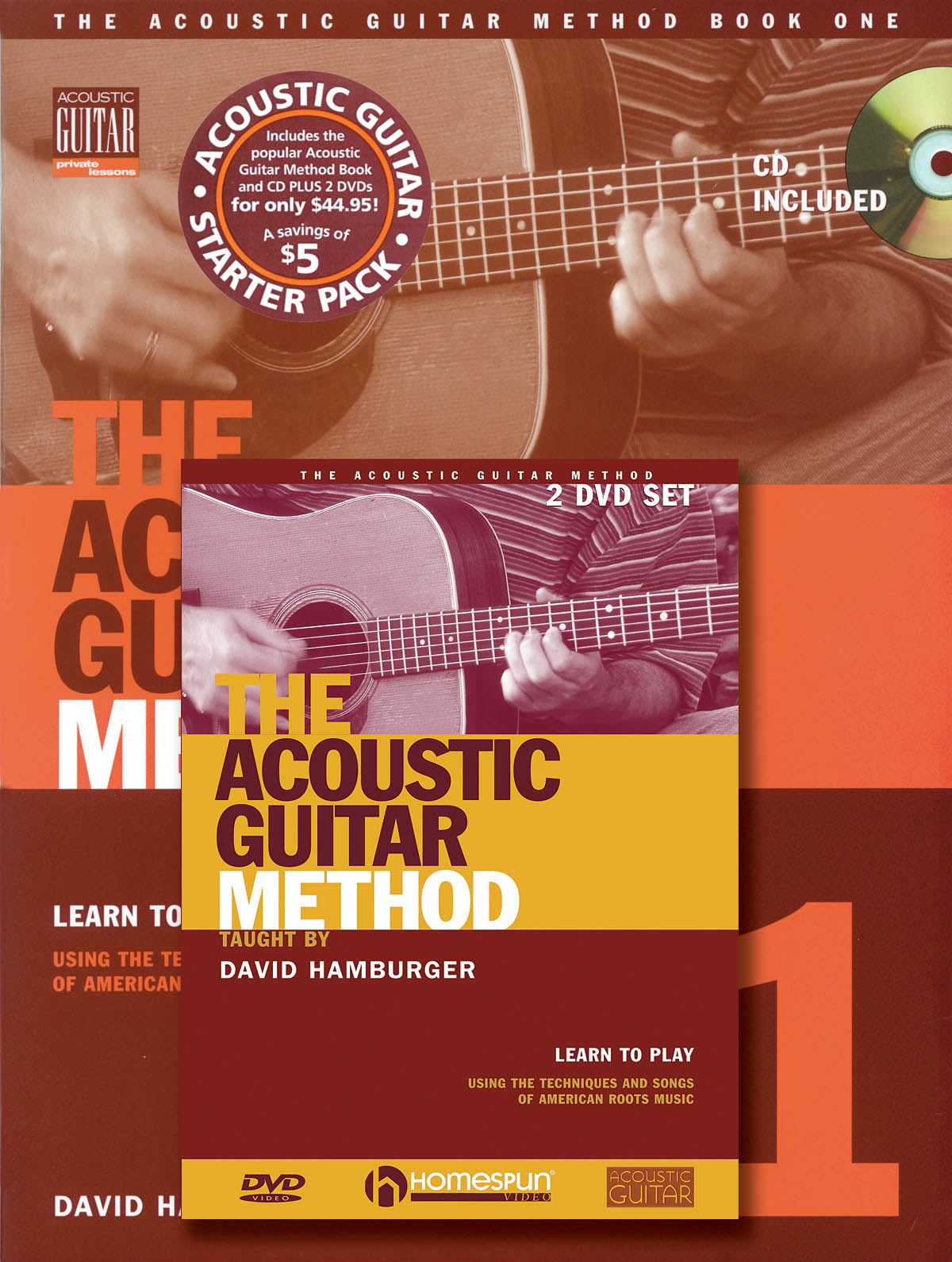 Hamburger Acoustc Gtr Mthd Bk/Cd/Dvd