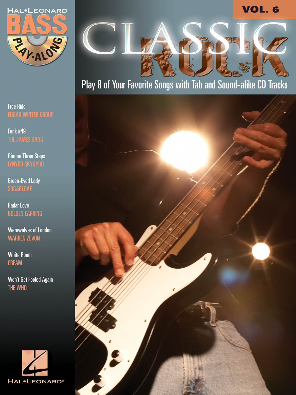 BASS PLAY ALONG VOLUME 6 CLASSIC ROCK BGTR BK/CD