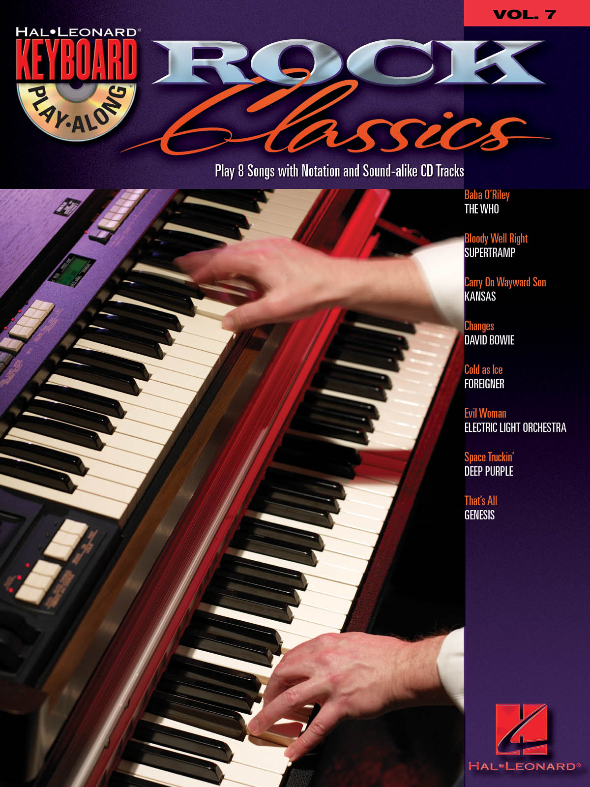 Kpa Vol 7 Rock Classics Kbd Bk/Cd