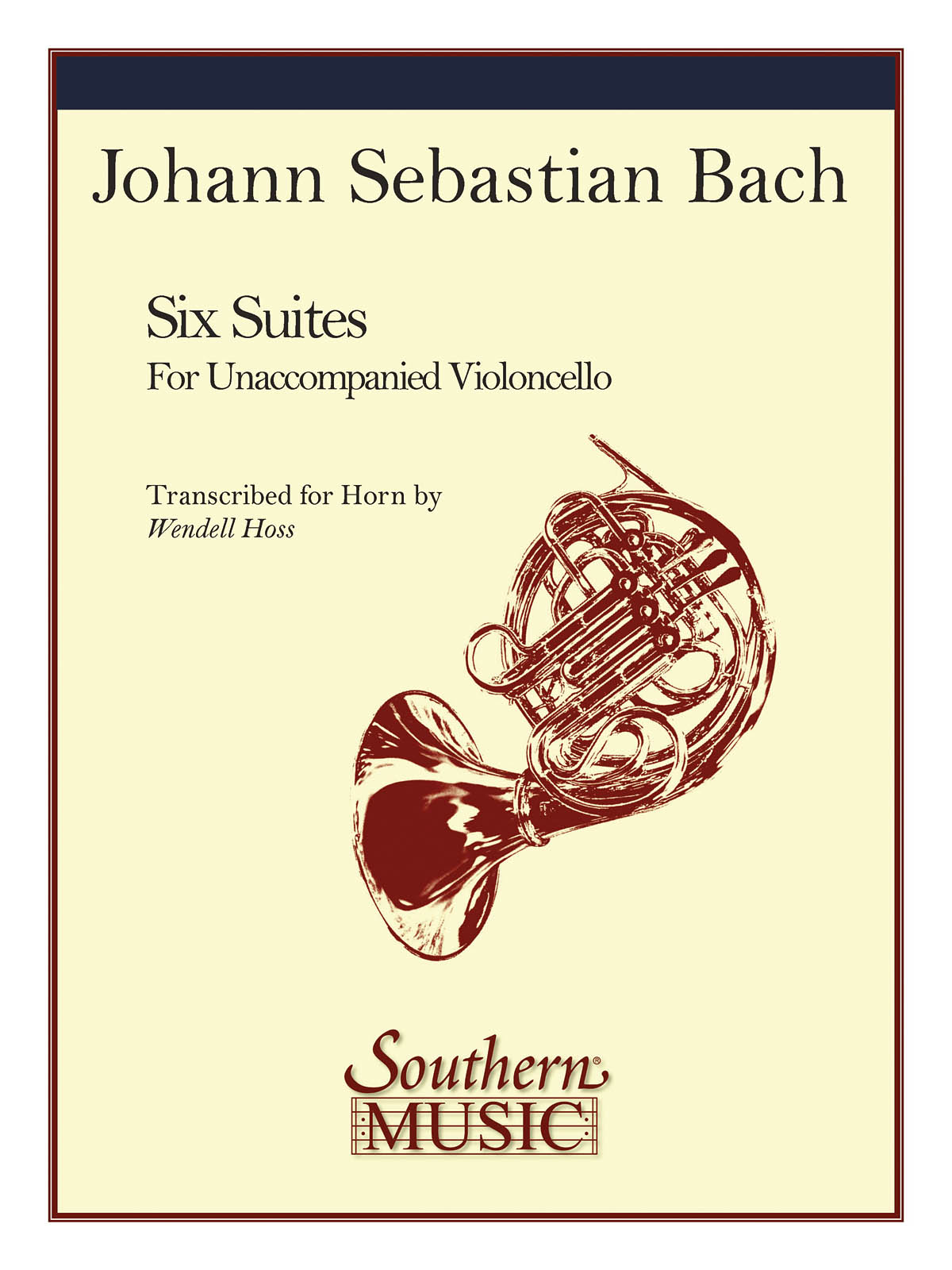 Bach Johann Sebastian Six Suites (Arr Hoss Wendell) Horn Book