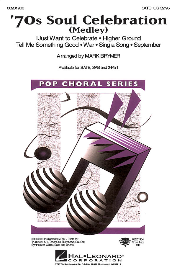 70s Soul Celebration Medley (Arr Brymer Mark) Satb Choral