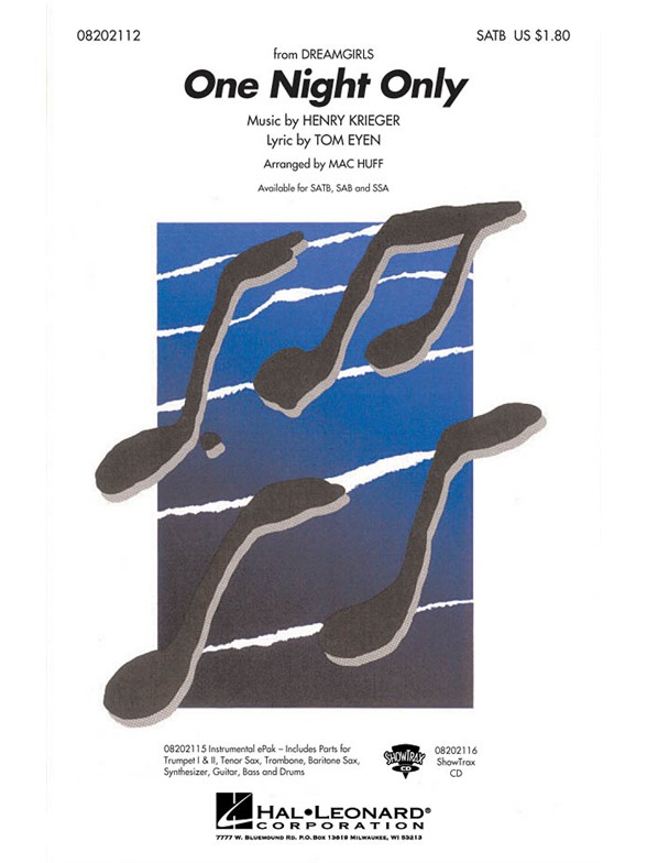 ONE NIGHT ONLY (DREAMGIRLS) SATB