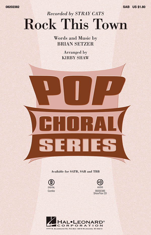 Setzer Brian Rock This Town (Arr Shaw Kirby) Sab Choral
