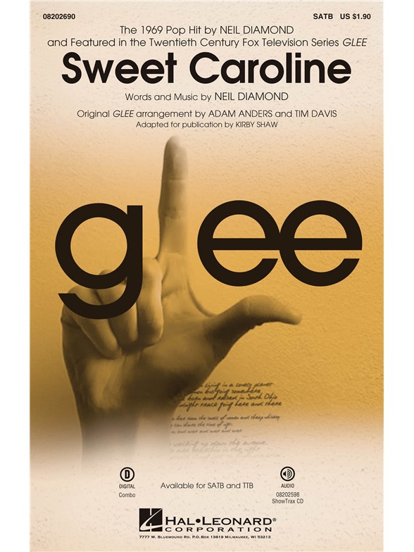 DIAMOND NEIL SWEET CAROLINE (SHAW/ANDERS) SATB CHORAL