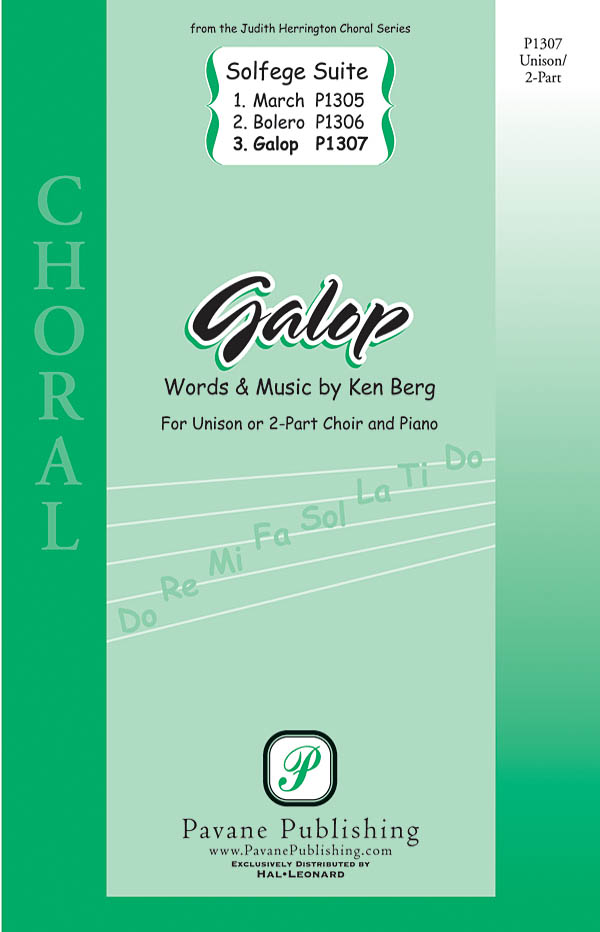 BERG KEN GALOP SOLFEGE SUITE UNISON/2 PART CHORAL