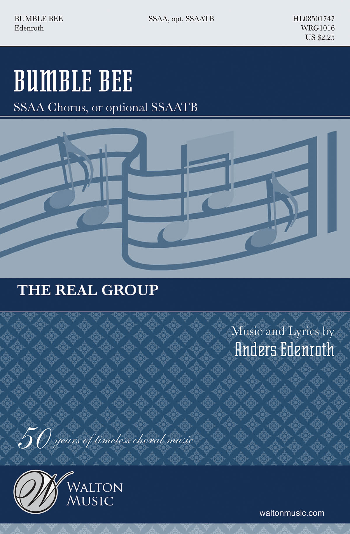ANDERS EDENROTH THE REAL GROUP BUMBLE BEE SSAA CHOR OPTIONAL TB