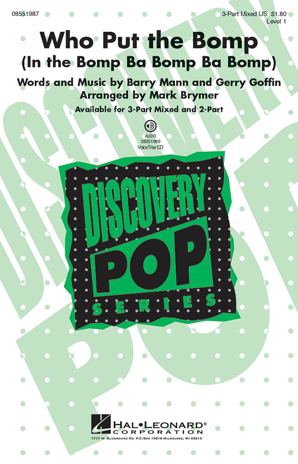 WHO PUT THE BOMP (ARR BRYMER MARK) 3 PART MIXED CHORAL