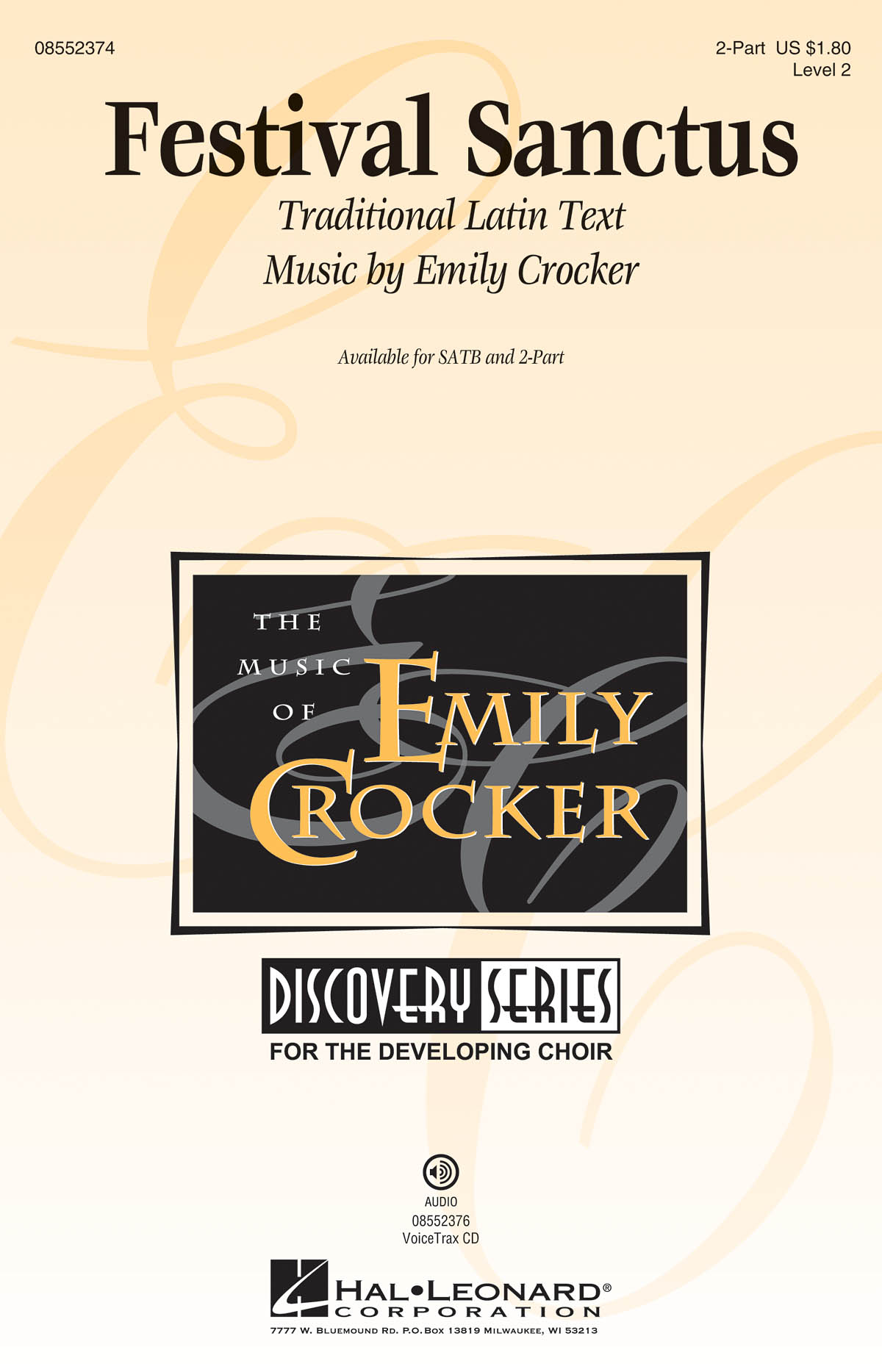 Crocker Festival Sanctus 2pt Chor