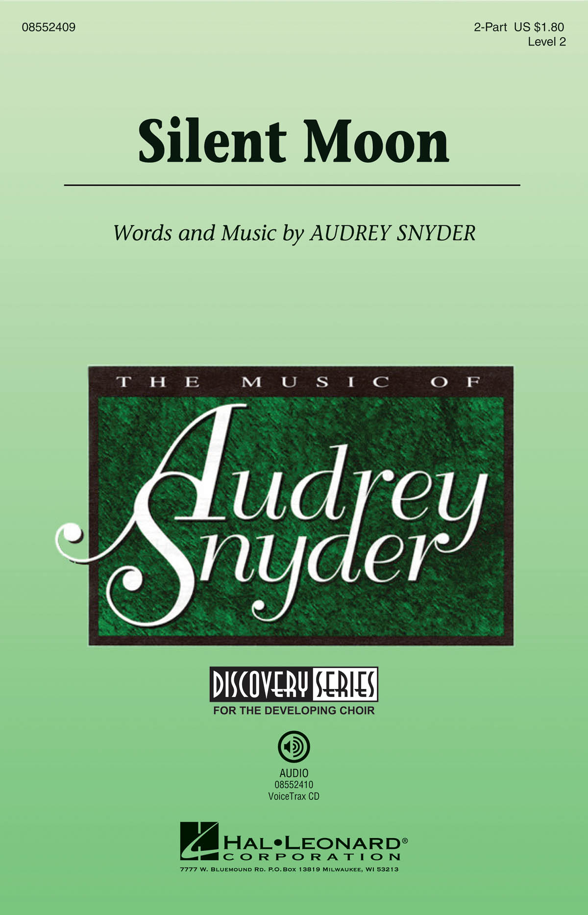 SNYDER AUDREY SILENT MOON 2 PART CHORAL