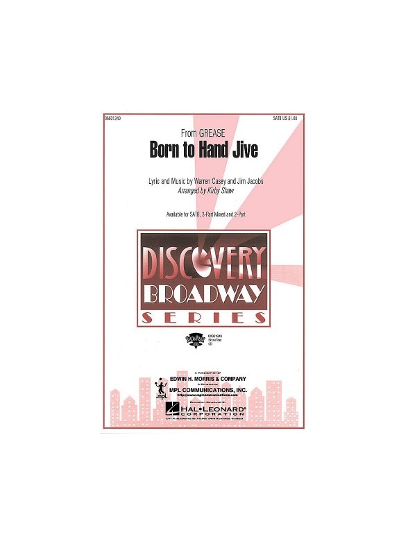 Grease: Born To Hand Jive For 3 Part Vocals