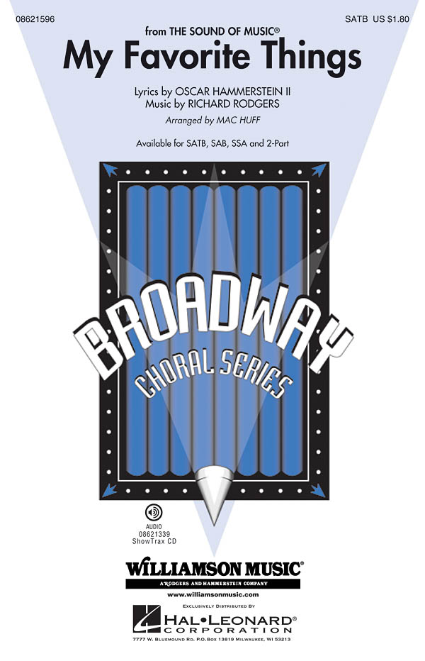 Rodgers/Hammerstein My Favorite Things (Arr Huff Mac) Satb Choral