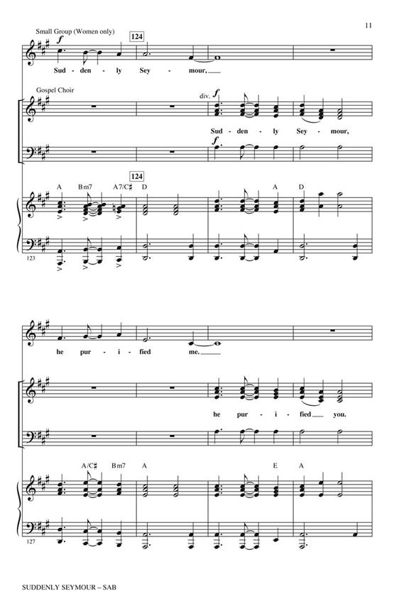 ASHMAN H/MENKEN A SUDDENLY SEYMOUR (BILLINGSLEY) SAB CHORAL