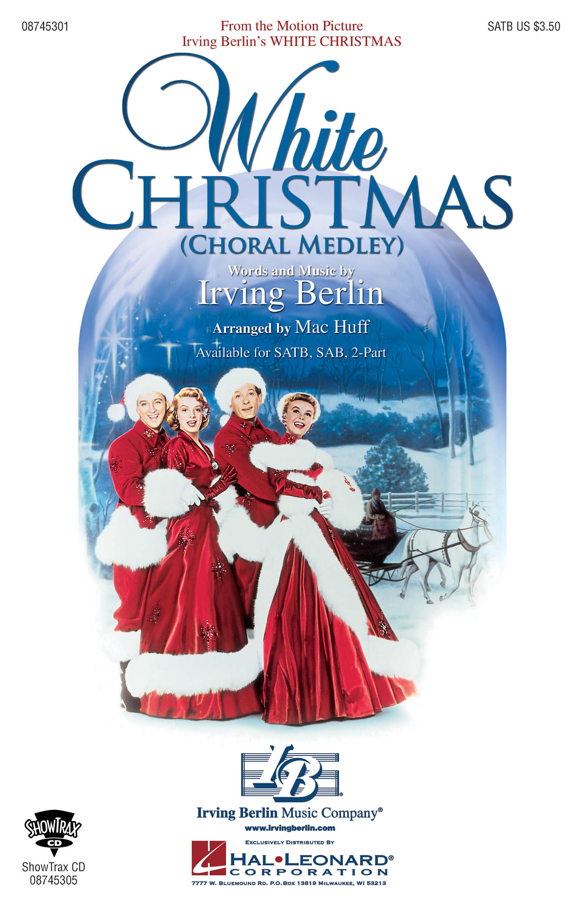Berlin Irving White Christmas Choral Medley (Arr Huff Mac) Satb Choral