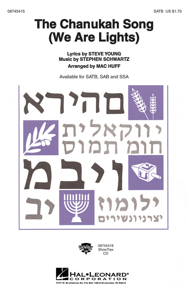 SCHWARTZ/YOUNG THE CHANUKAH SONG WE ARE LIGHTS (HUFF MAC) SATB CHORAL