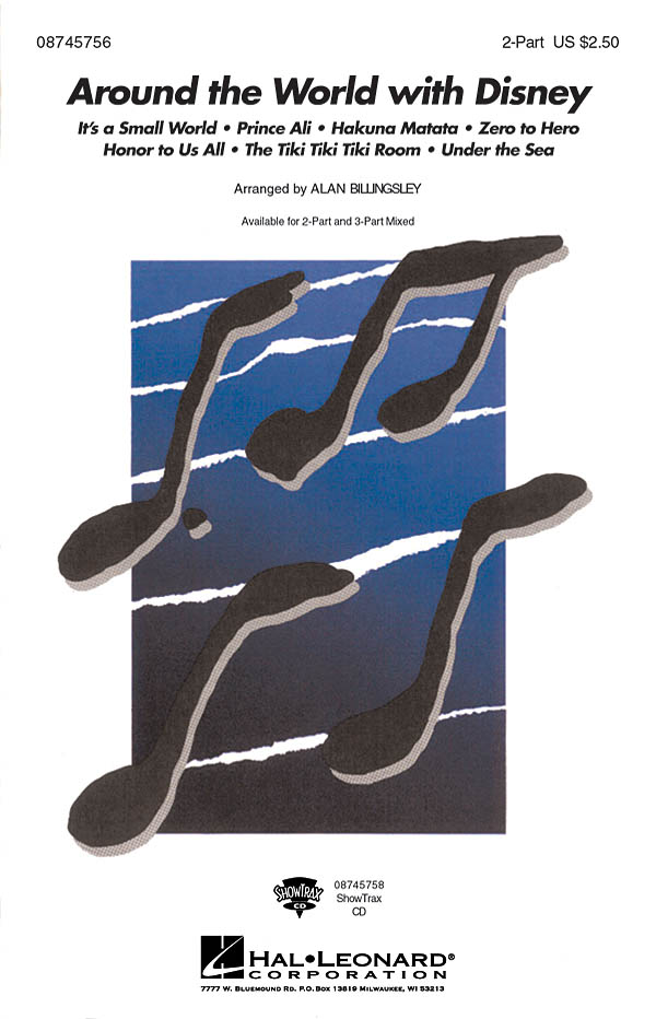 Around The World With Disney (Arr Billingsley Alan) 2 Part Choral