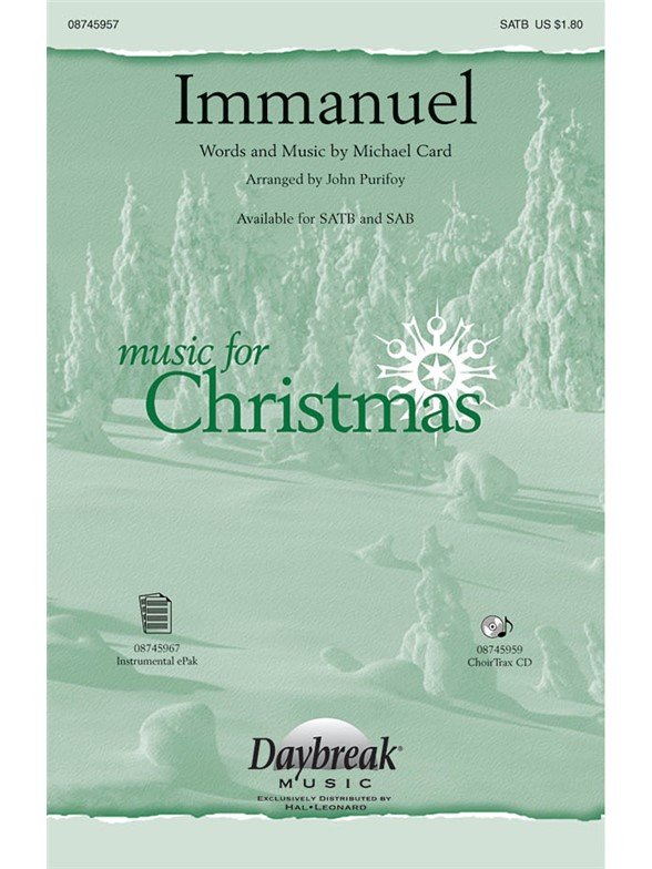 Card Immanuel (Purifoy) Satb Chor