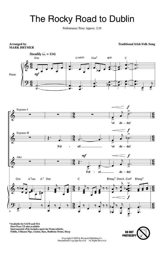 A Celtic Fantasy (Arr Brymer Mark) Ssa Choral