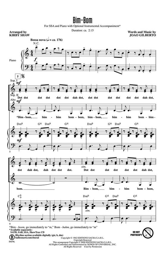 Gilberto Bim-Bom (Shaw) Ssa Chor