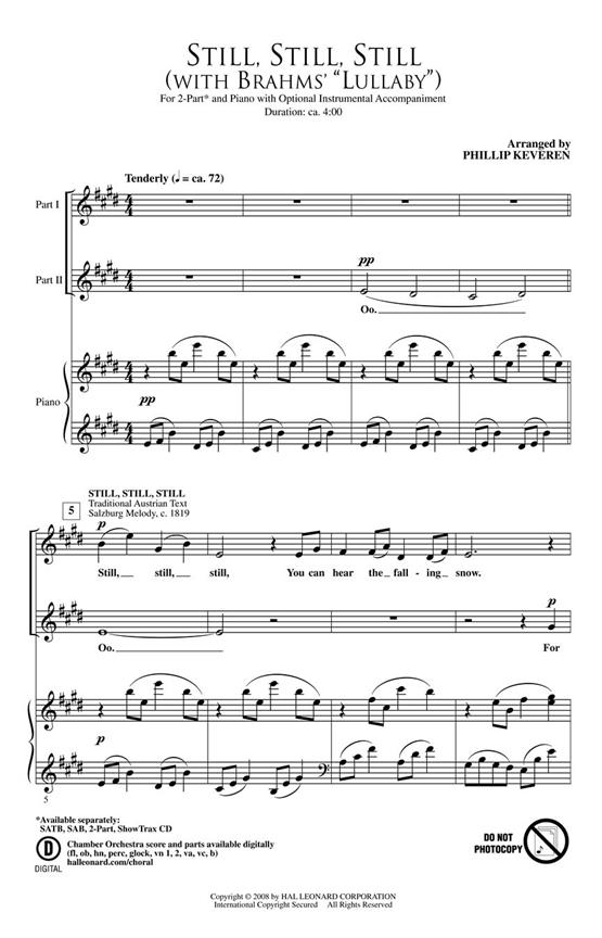 STILL STILL STILL WITH BRAHMS LULLABY (ARR KEVEREN PHILLIP) 2PT CHORAL