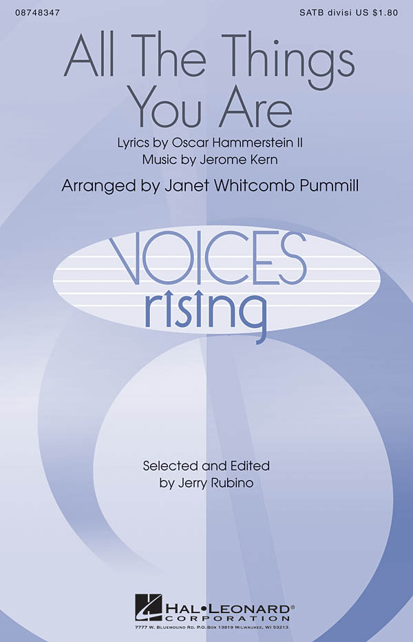 KERN/HAMMERSTEIN ALL THE THINGS YOU ARE (PUMMILL) SATB DIVISI CHORAL