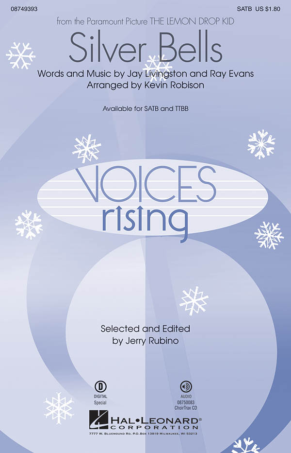 LIVINGSTON JAY/EVANS RAY SILVER BELLS (ARR ROBISON KEVIN) SATB CHORAL