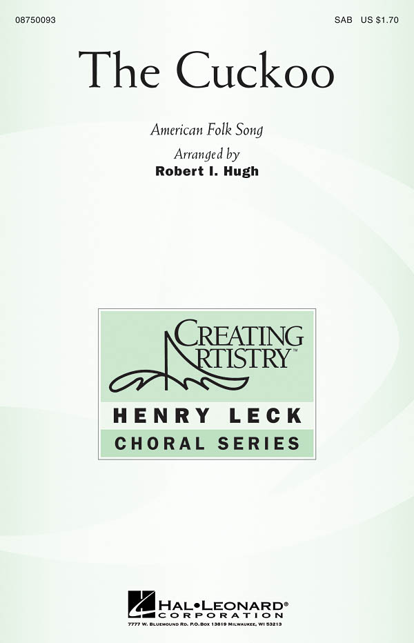 The Cuckoo (Arr Hugh Robert) Sab Choral