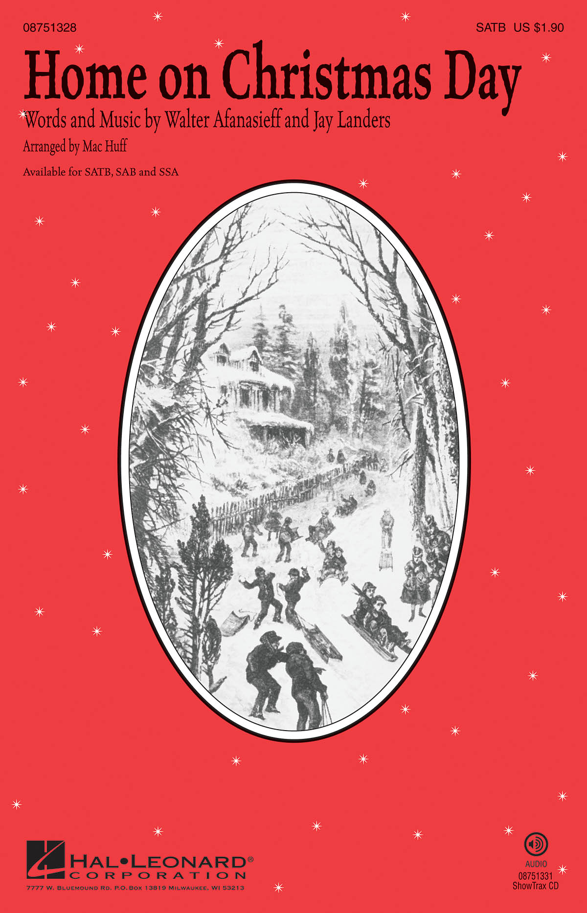HOME ON CHRISTMAS DAY (HUFF MAC) SATB CHORAL