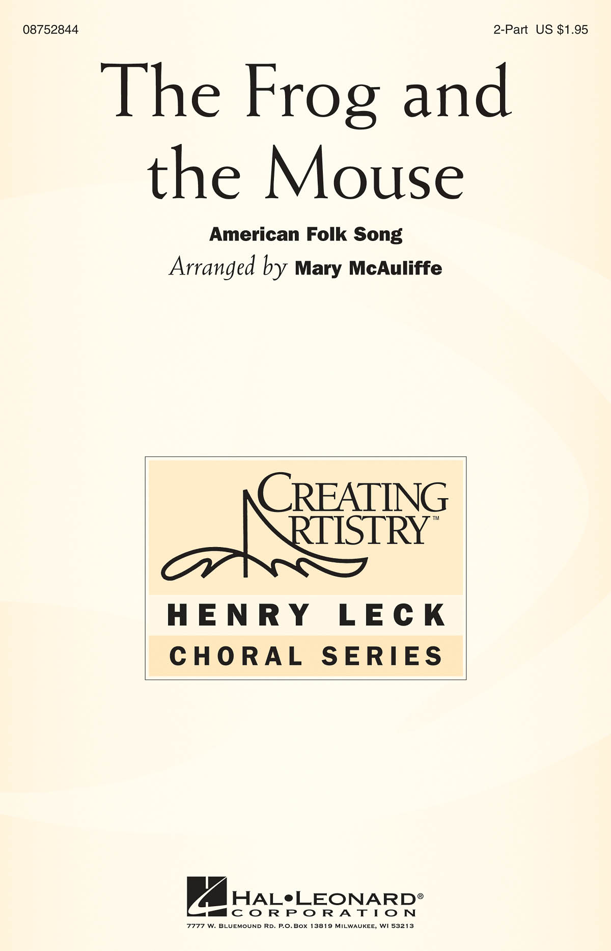 THE FROG AND THE MOUSE (MCAULIFFE MARY) 2 PART CHORAL
