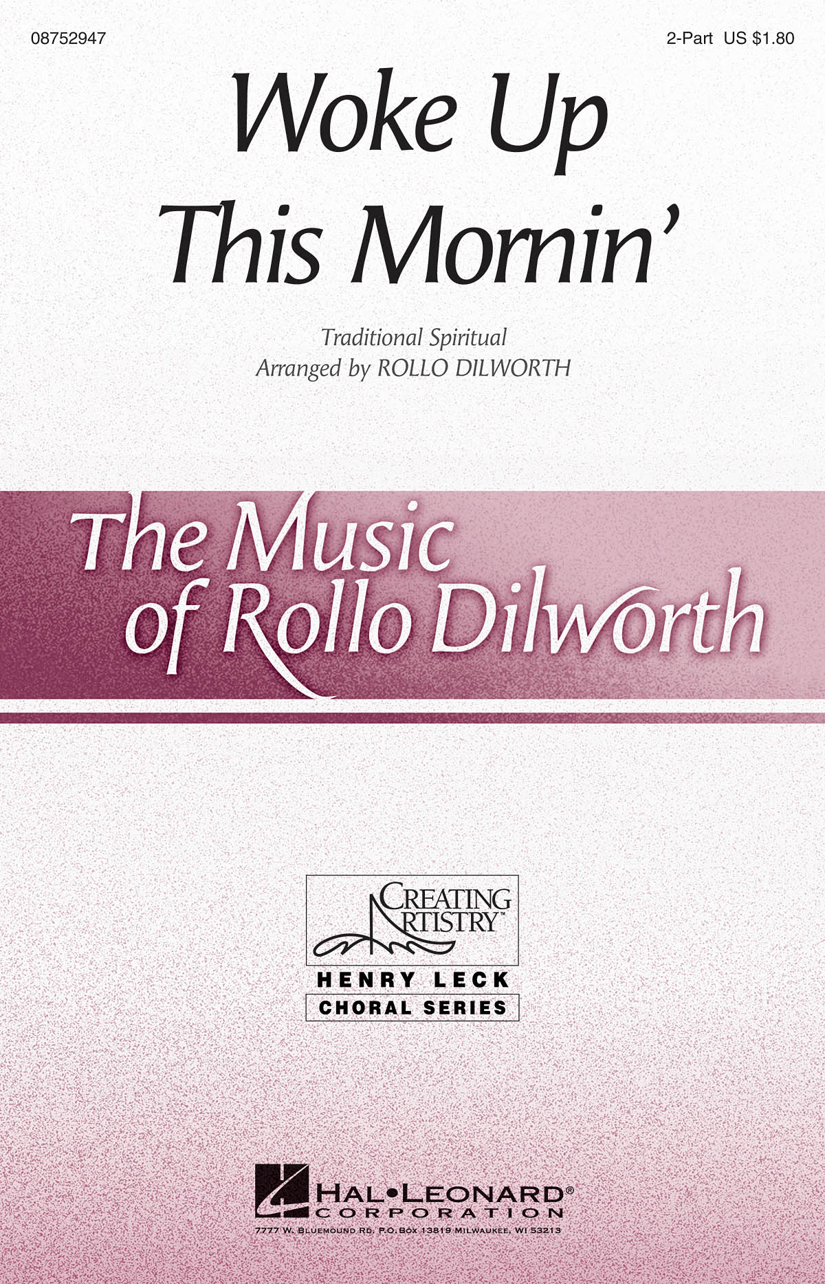 WOKE UP THIS MORNIN' (DILWORTH KEN) 2 PART CHORAL