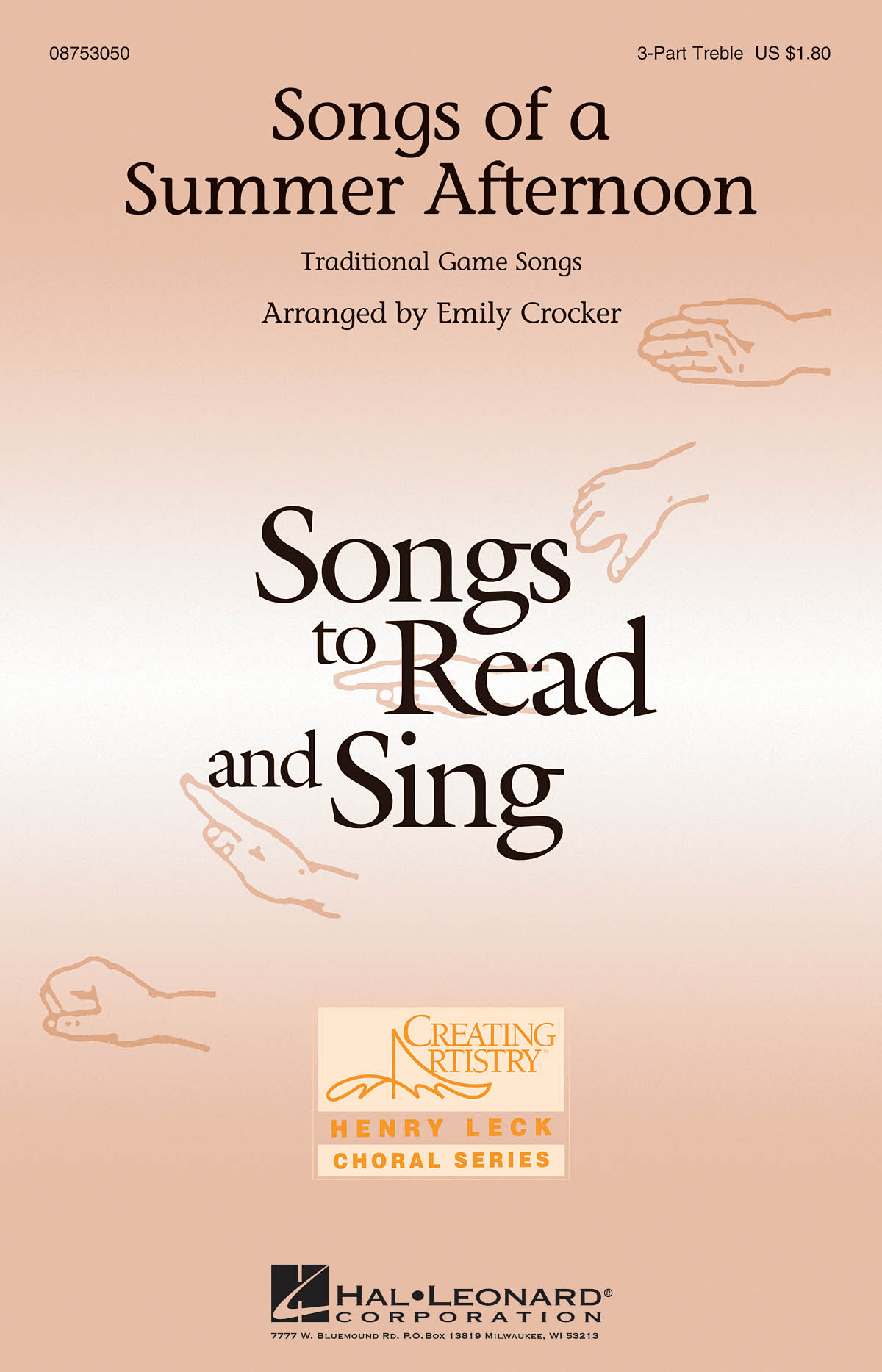 SONGS OF A SUMMER AFTERNOON (CROCKER EMILY) 3 PART TREBLE CHORAL